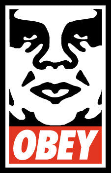 非売品 Obey / Giant ステッカー シルバー Shepard Obey Giant / Shepard Fairey / Invader Book / 2003