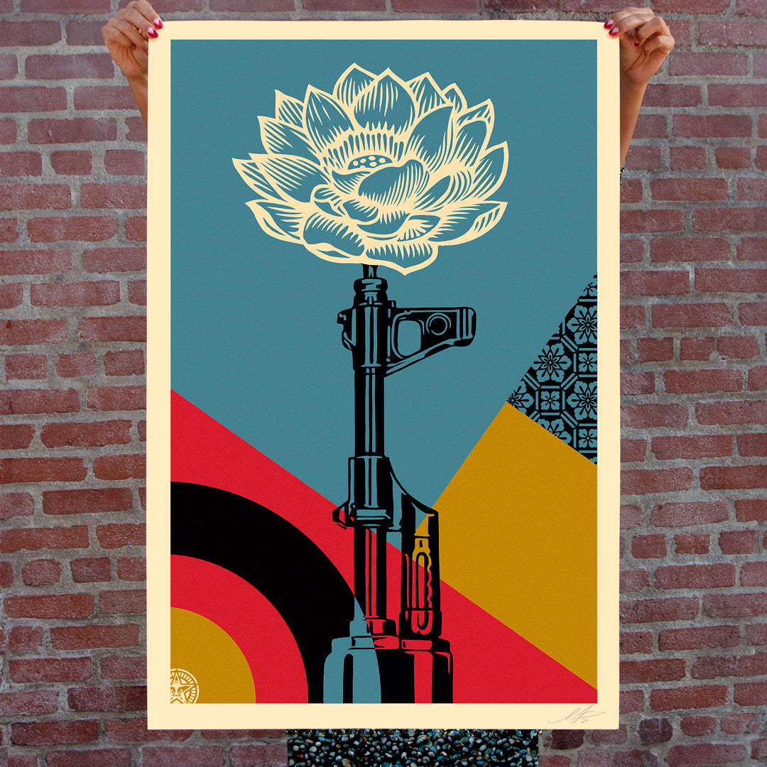 AK-47 Lotus Offset Lithograph