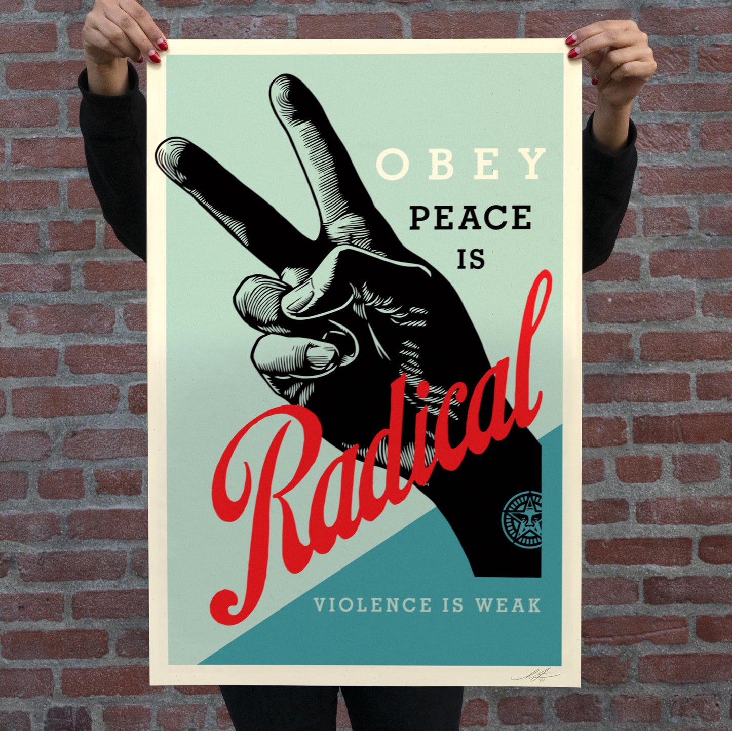 Radical Peace Signed Offset Lithograph