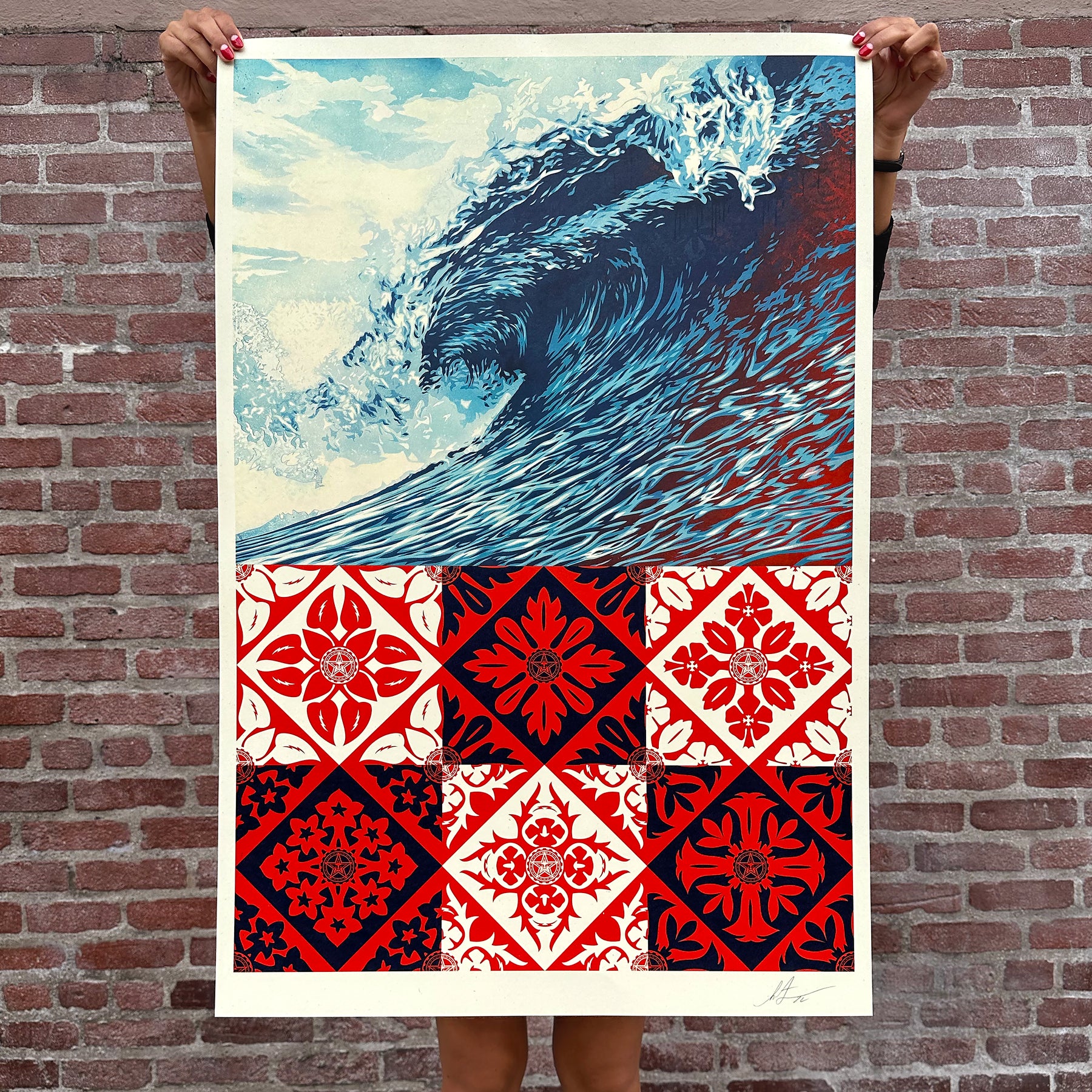 Wave of Distress Signed Offset Lithograph – Obey Giant