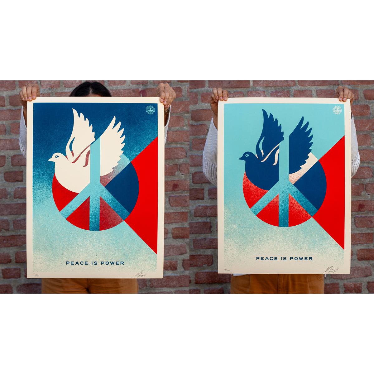 Peace is Power (Blue Dove & Cream Dove) Set