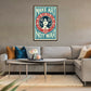 (Blue) MAKE ART NOT WAR Signed Offset Lithograph