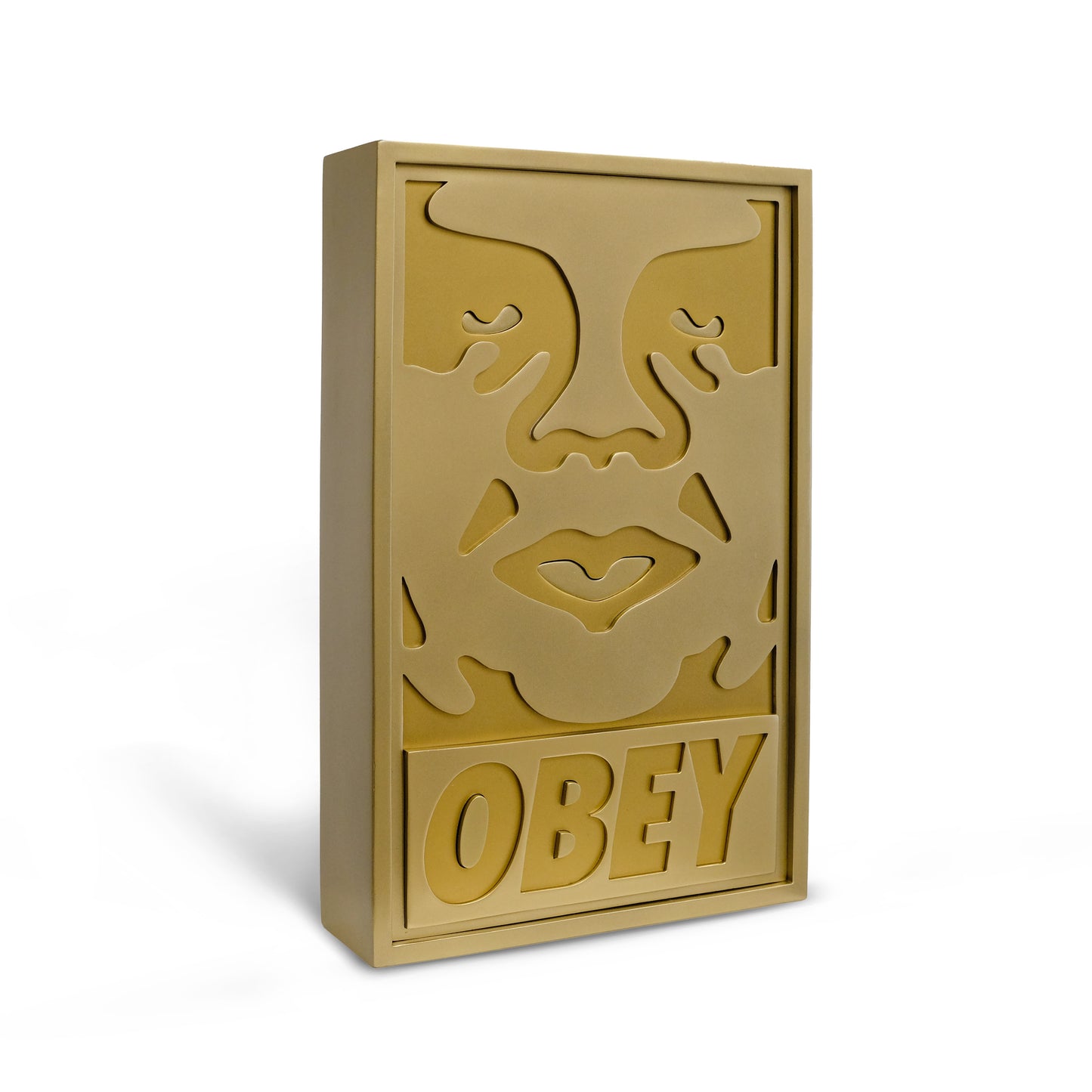 Icon Face Sculpture (Gold)