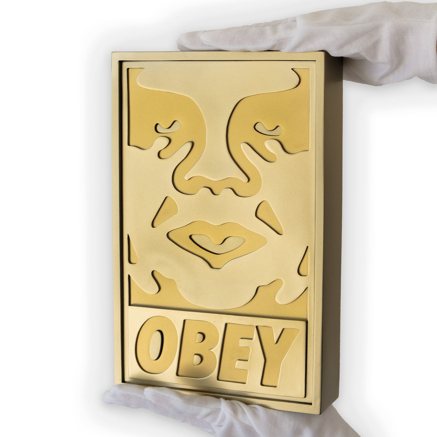 Icon Face Sculpture (Gold)