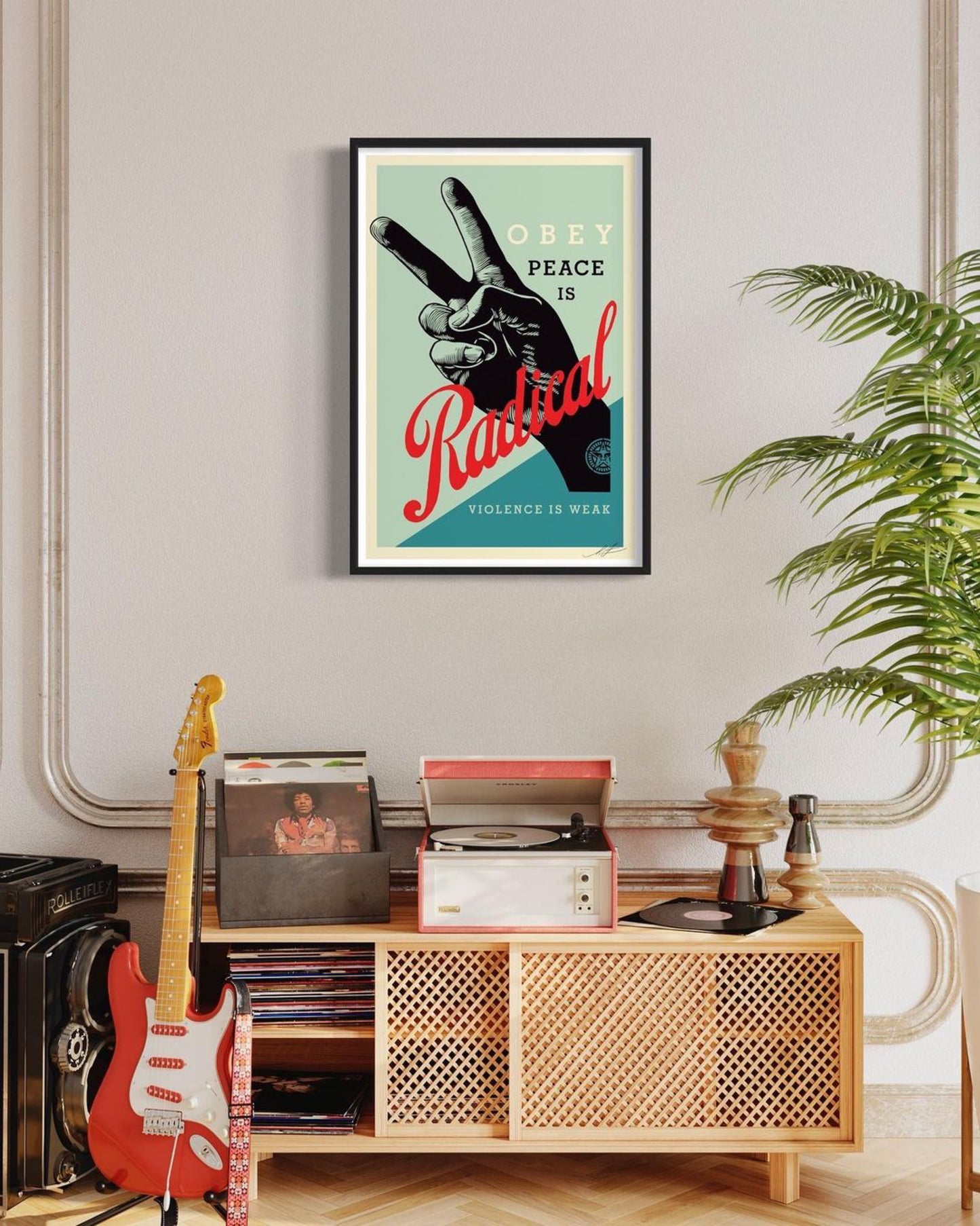 Radical Peace Signed Offset Lithograph