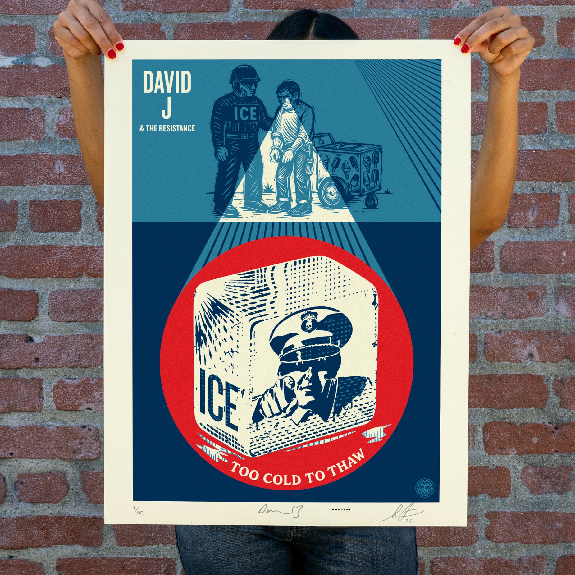 非売品 Obey / Giant ステッカー シルバー Shepard 非売品 Obey