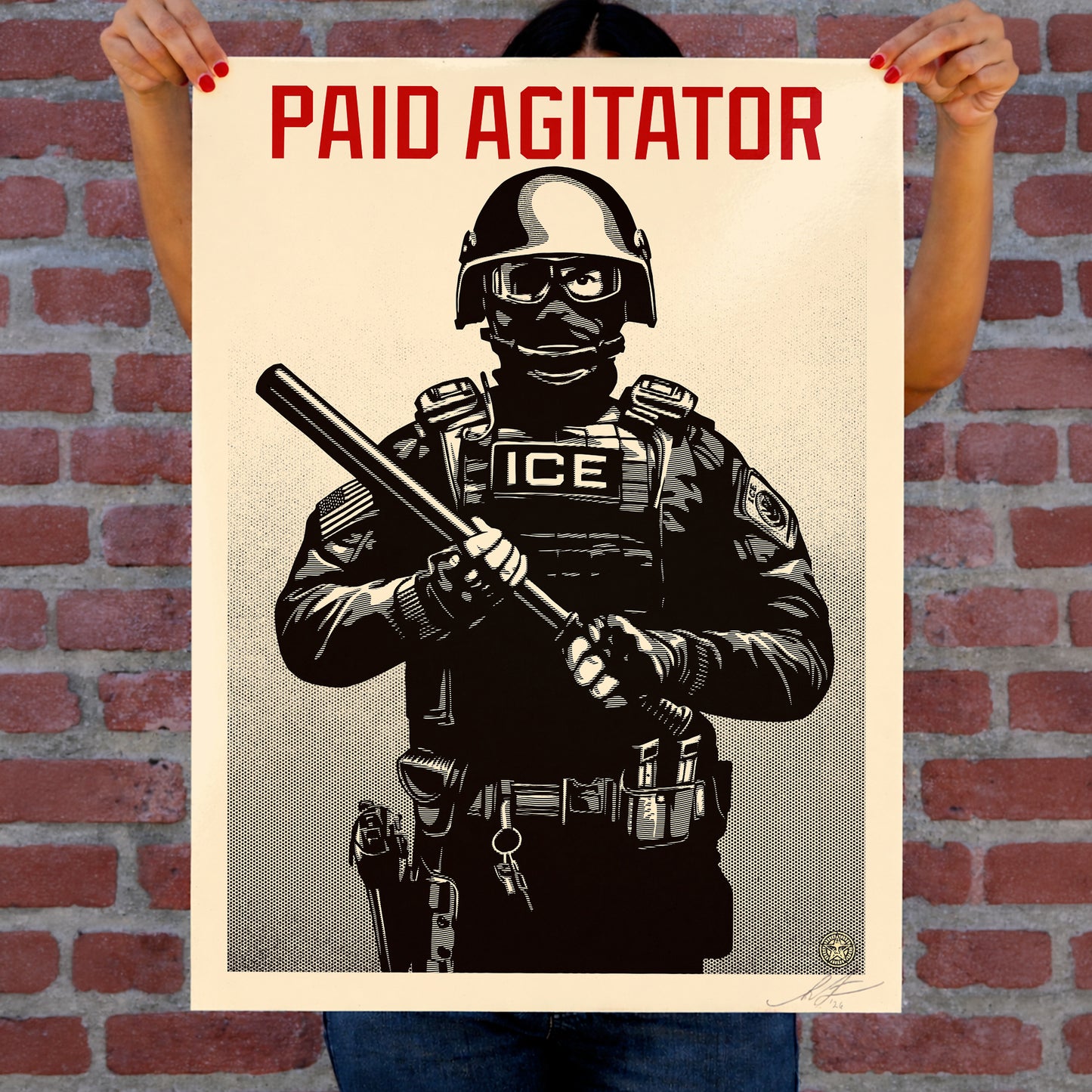 Projection Mirror: Paid Agitator Offset Lithograph