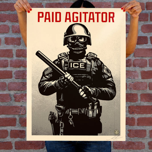 Projection Mirror: Paid Agitator Offset Lithograph