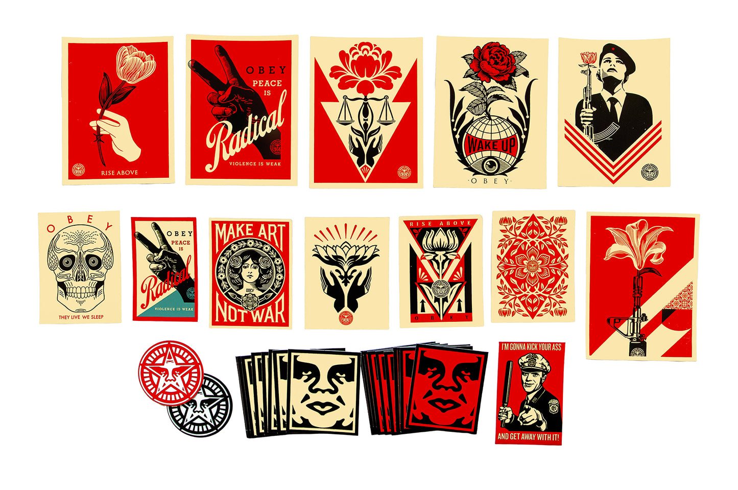 OBEY STICKER PACK 4