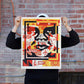 Person holding OBEY 3-FACE COLLAGE 18x24 Signed Offset Lithograph Set second one