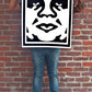 Person holding a second OBEY 3-FACE (White) Signed Lithograph Set
